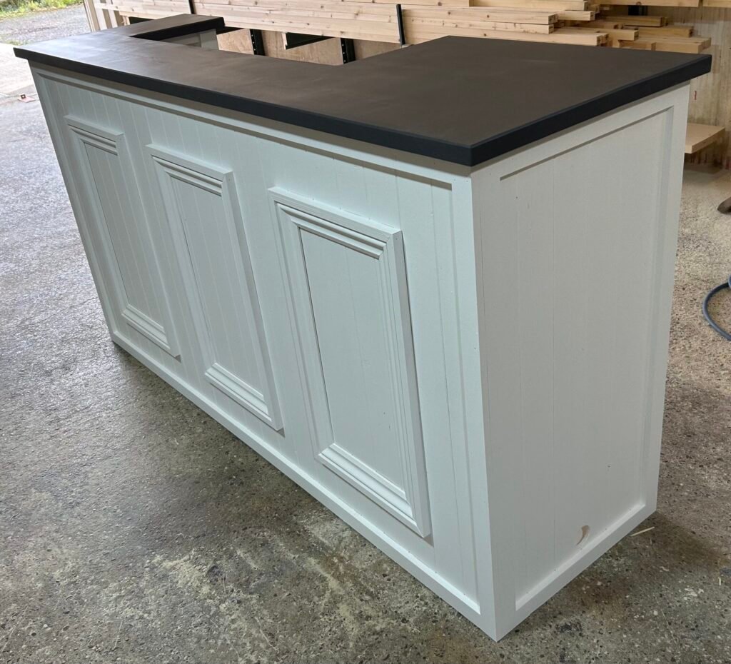 white and grey bar for home