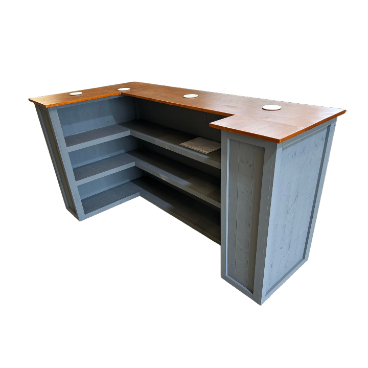 Modern entertaining with Satin Grey Negroni 200x100/60 home bar