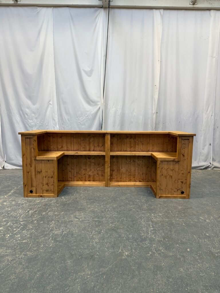 ba Libre home bar Satin 270x80 large u shape bar design with smooth finish UK handcrafte