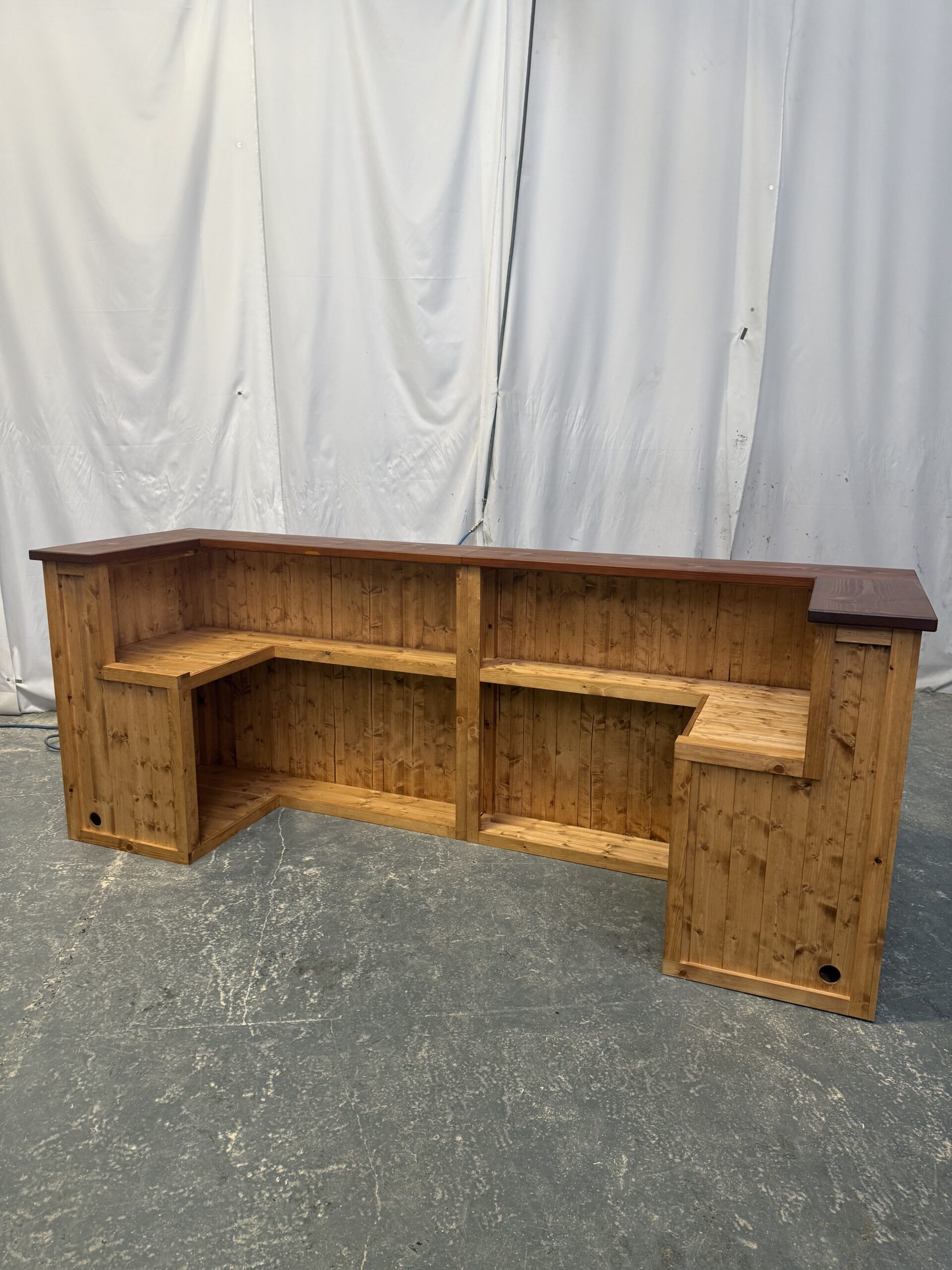 Cuba Libre home bar Espresso Satin 270x80 large u shape bar design UK handcrafted